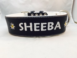 Lederhalsband 5 cm breit