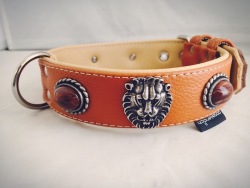 Lederhalsband loewe