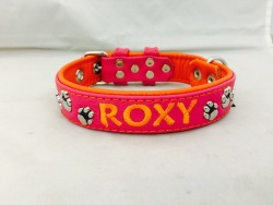 Lederhalsband-pink-orange