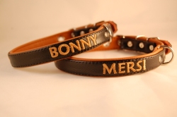 Lederhalsband mit Name