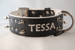 Lederhalsband 4 cm breit