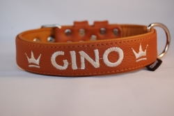Lederhalsband mit Name