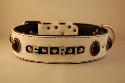 Lederhalsband 4 cm breit