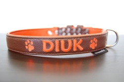 lederhalsband bestickt