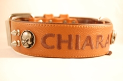 Lederhalsband 4 cm breit