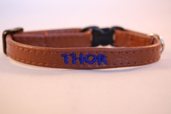 Lederhalsband 1 cm