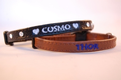 Lederhalsband 1 cm