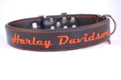 Lederhalsband Harley Davidson