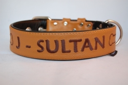 Lederhalsband mit Name