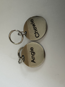 Chromstahl Adressanhänger