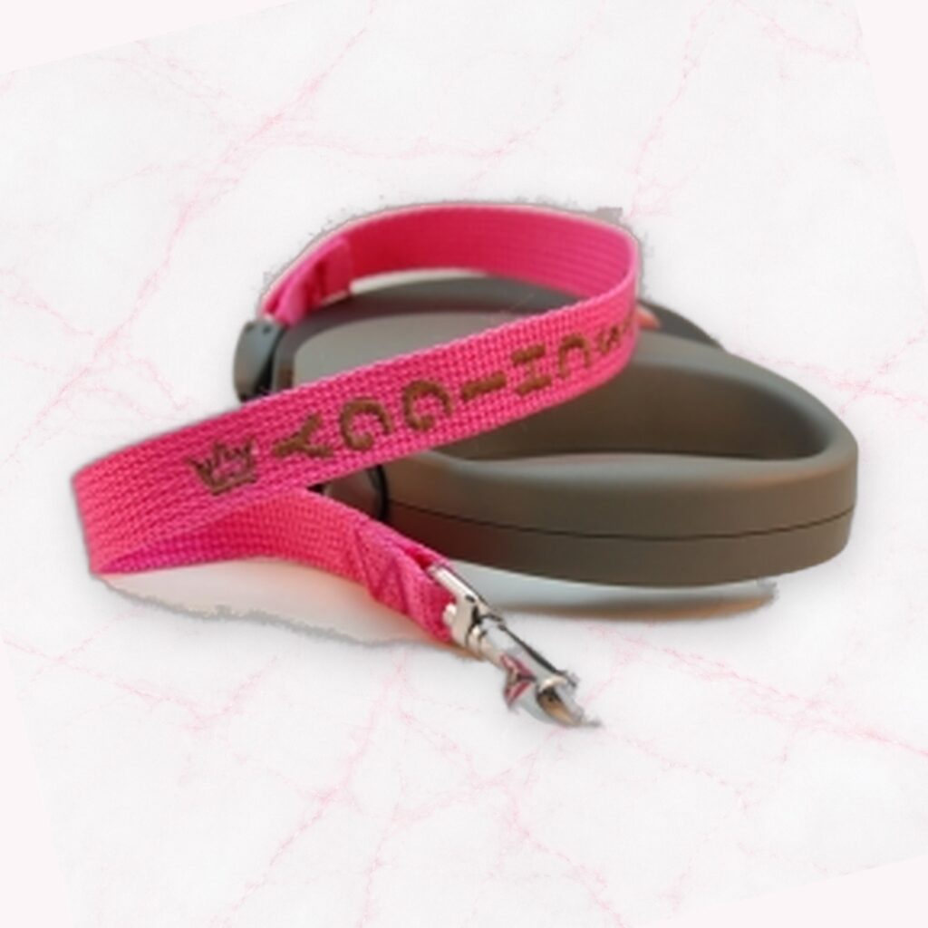 Flexi Leine mit Wunschbestickung
