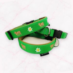 Appenzeller Halsband "Seealp Kuh Edelweiss"