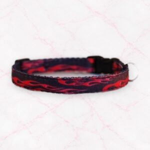 Katzenhalsband RACING FLAMES