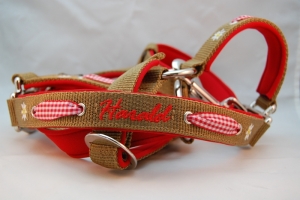 Pferdehalfter “Alpenstil mit Namen”