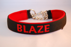 Zugstop Ketten Halsband bestickt