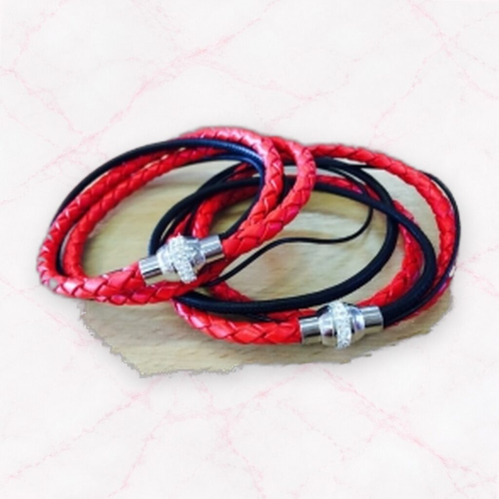 Lederarmband Strass