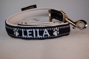 Hunde Führerleine REFLEX mit Wunschbestickung