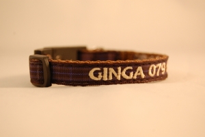 Katzenhalsband HIGHLANDER mit Bestickung