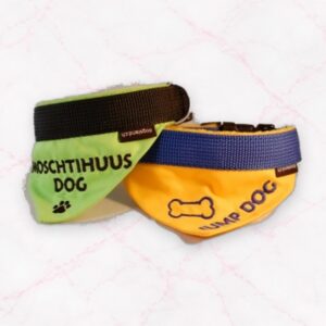 2 in 1: Halstuch und Halsband mit Bestickung