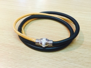 Armband orane/schwarz